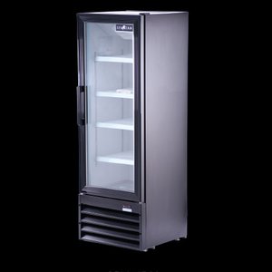 1 Door Reach-In Glass Door Refrigerator