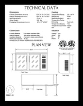 Load image into Gallery viewer, 58&quot; Back Bar Cooler
