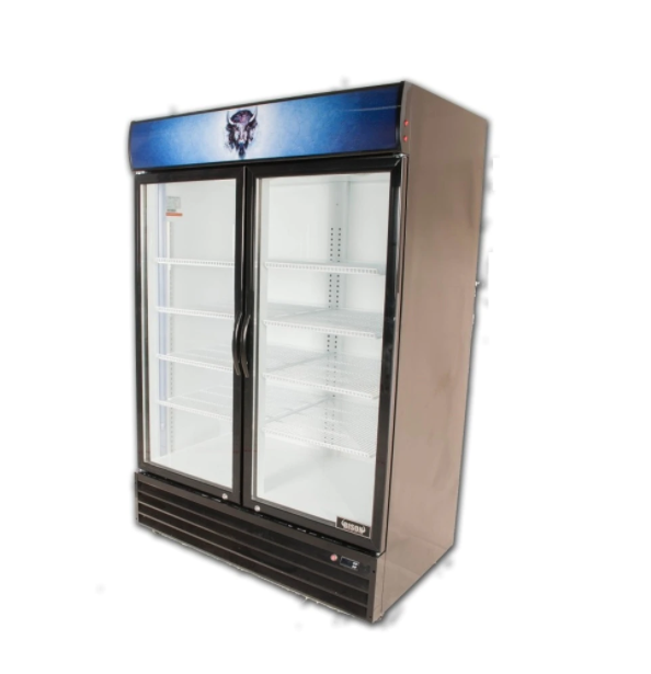 2 Glass Door Reach-In Refrigerator