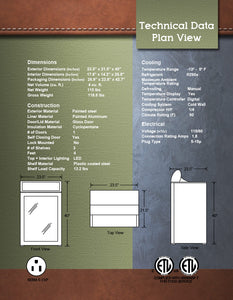 1 Door Countertop Display Freezer