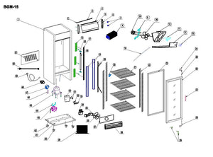 1 Glass Door Reach-In Refrigerator