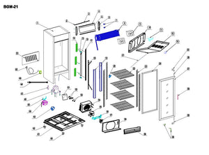 1 Glass Door Reach-In Refrigerator