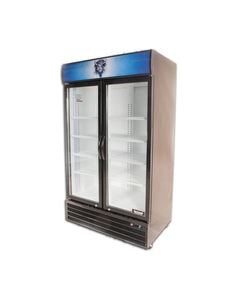 2 Glass Door Reach-In Refrigerator