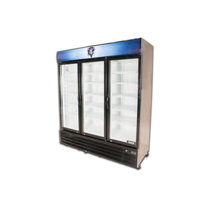 3 Glass Door Reach-In Refrigerator