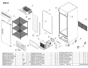 27" 1 Door Reach-In Freezer