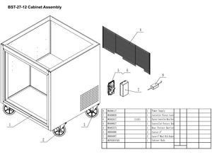 27" 1 Door Mega Top Sandwich Unit