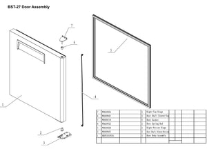 27" 1 Door Sandwich Unit