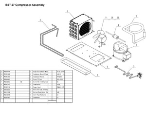 27" 1 Door Sandwich Unit