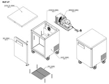 Load image into Gallery viewer, 27&quot; 1 Door Undercounter Freezer
