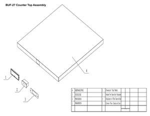 27" 1 Door Undercounter Freezer