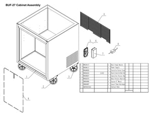 27" 1 Door Undercounter Freezer