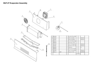 27" 1 Door Undercounter Freezer