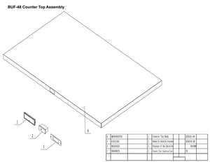 48" 2 Door Undercounter Freezer