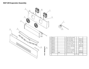 48" 2 Door Undercounter Freezer