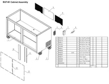 Load image into Gallery viewer, 60&quot; 2 Door Undercounter Freezer
