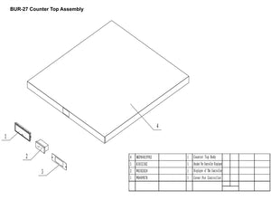 27" 1 Door Undercounter Refrigerator