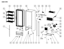 Load image into Gallery viewer, 1 Door Reach-In Glass Door Refrigerator
