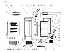 Load image into Gallery viewer, 1 Door Reach-In Glass Door Refrigerator
