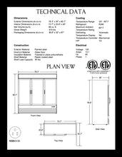 Load image into Gallery viewer, 3 Door Reach-In Glass Door Refrigerator
