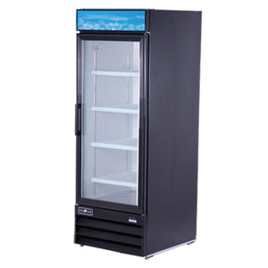 1 Door Reach-In Glass Door Refrigerator