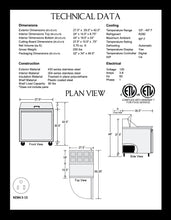 Load image into Gallery viewer, 27&quot; 1 Door Sandwich/Salad Prep Refrigerator
