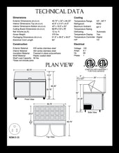 Load image into Gallery viewer, 48&quot; 2 Door Mega Top Sandwich/Salad Prep Refrigerator
