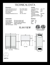 Load image into Gallery viewer, 54&quot; 2 Door Reach-In Freezer
