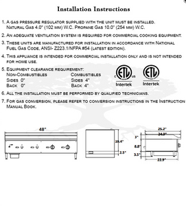 48" Thermostatic Griddle