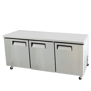 72" 3 Door Undercounter Refrigerator