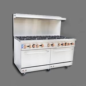 10 Open Burner Gas Range w/ Double Oven