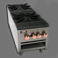 Load image into Gallery viewer, Double Gas Stock Pot Range w/ 2 Open Burners
